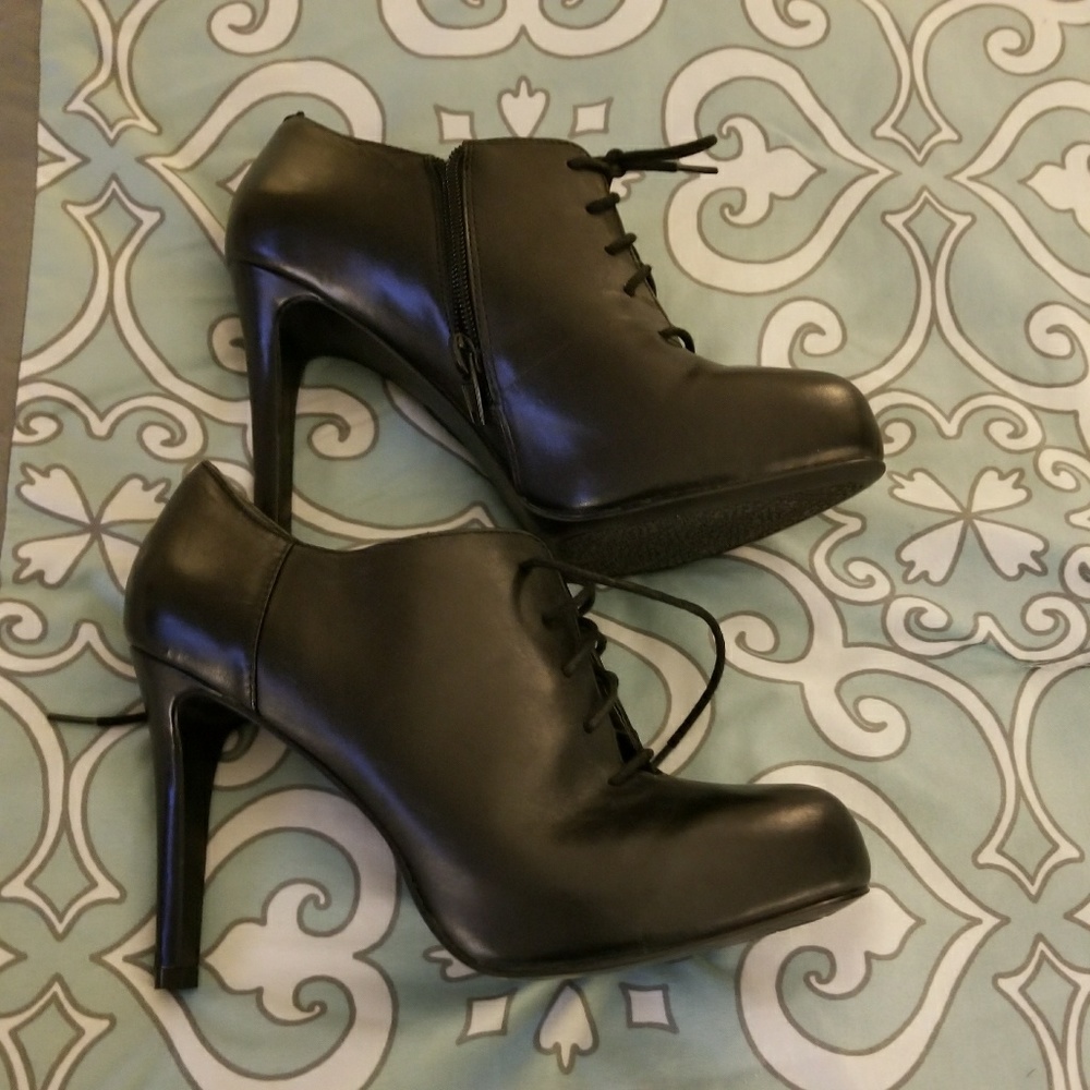 Black ankle boots